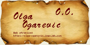 Olga Ogarević vizit kartica